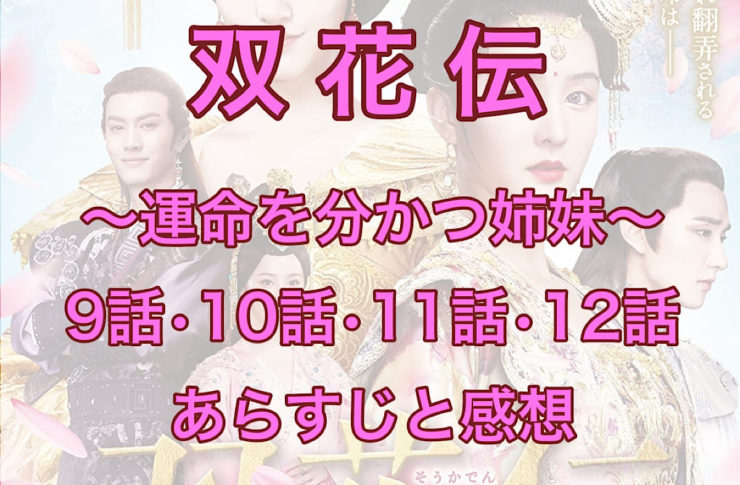 双花伝　9話・10話・11話・12話　あらすじと感想