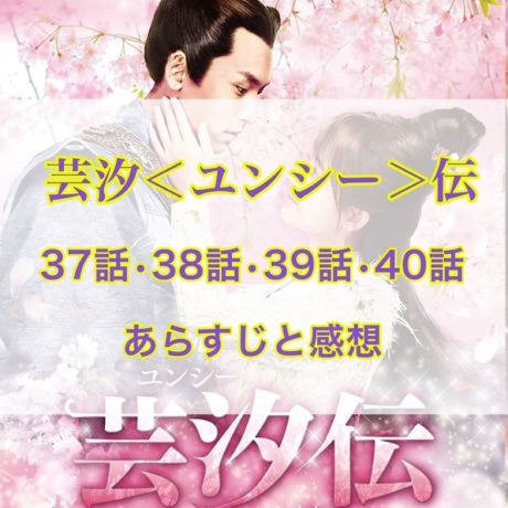芸汐＜ユンシー＞伝　37話・38話・39話・40話　あらすじと感想