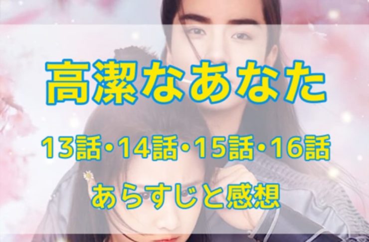 高潔なあなた　13話・14話・15話・16話　あらすじと感想
