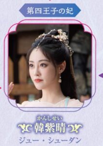 韓紫晴(かんしせい) 祝緒丹(ジュー・シューダン)